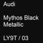 Preview: Audi, Mythos Black Metallic, LY9T / 03.